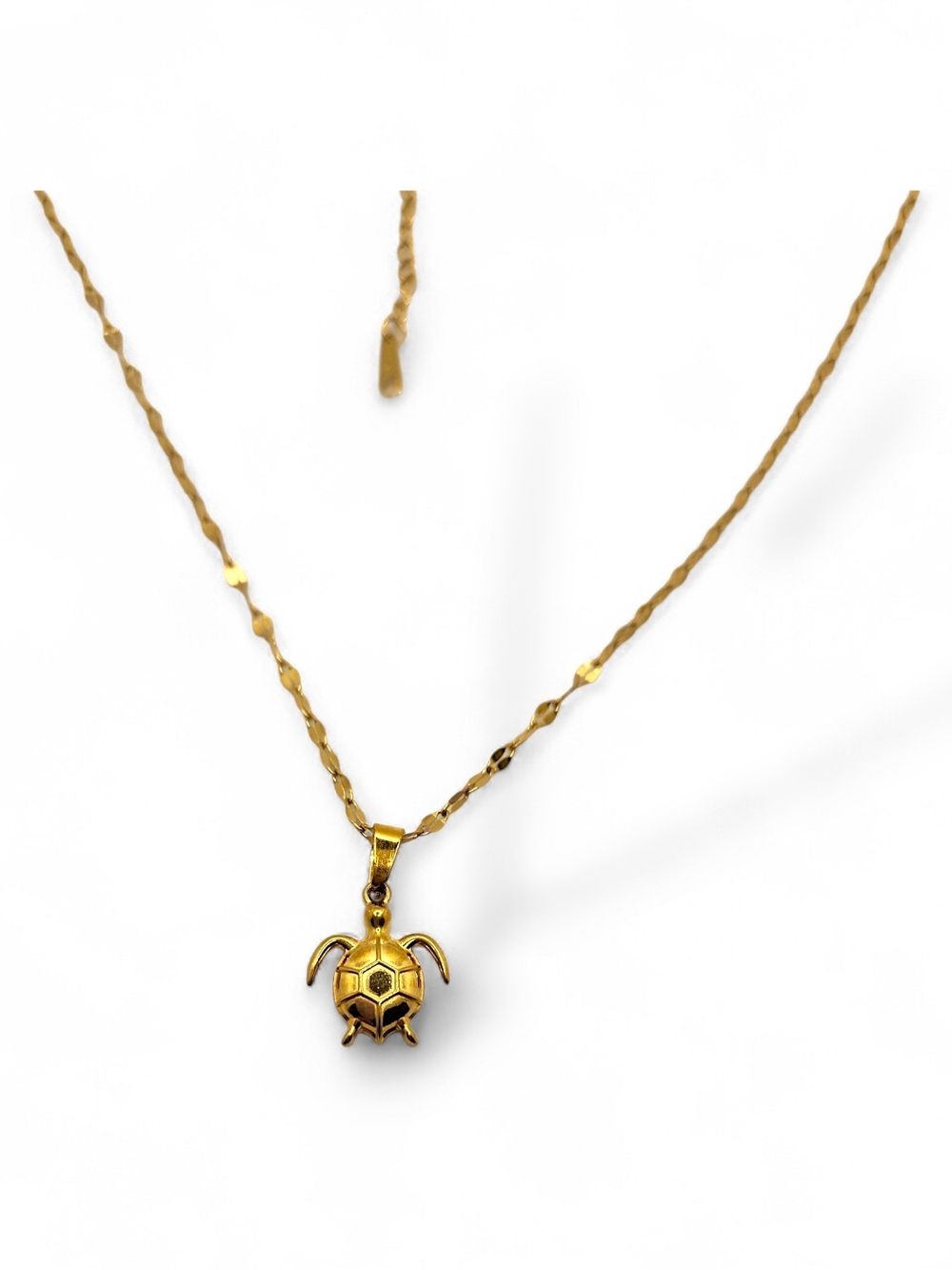 Gold Turtle Pendant Necklace - Women Jewelry